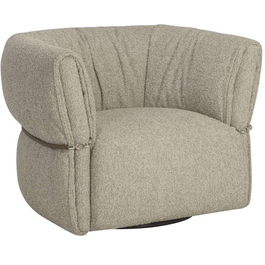 Davisville Santa Cruz Cappuccino Swivel Armchair